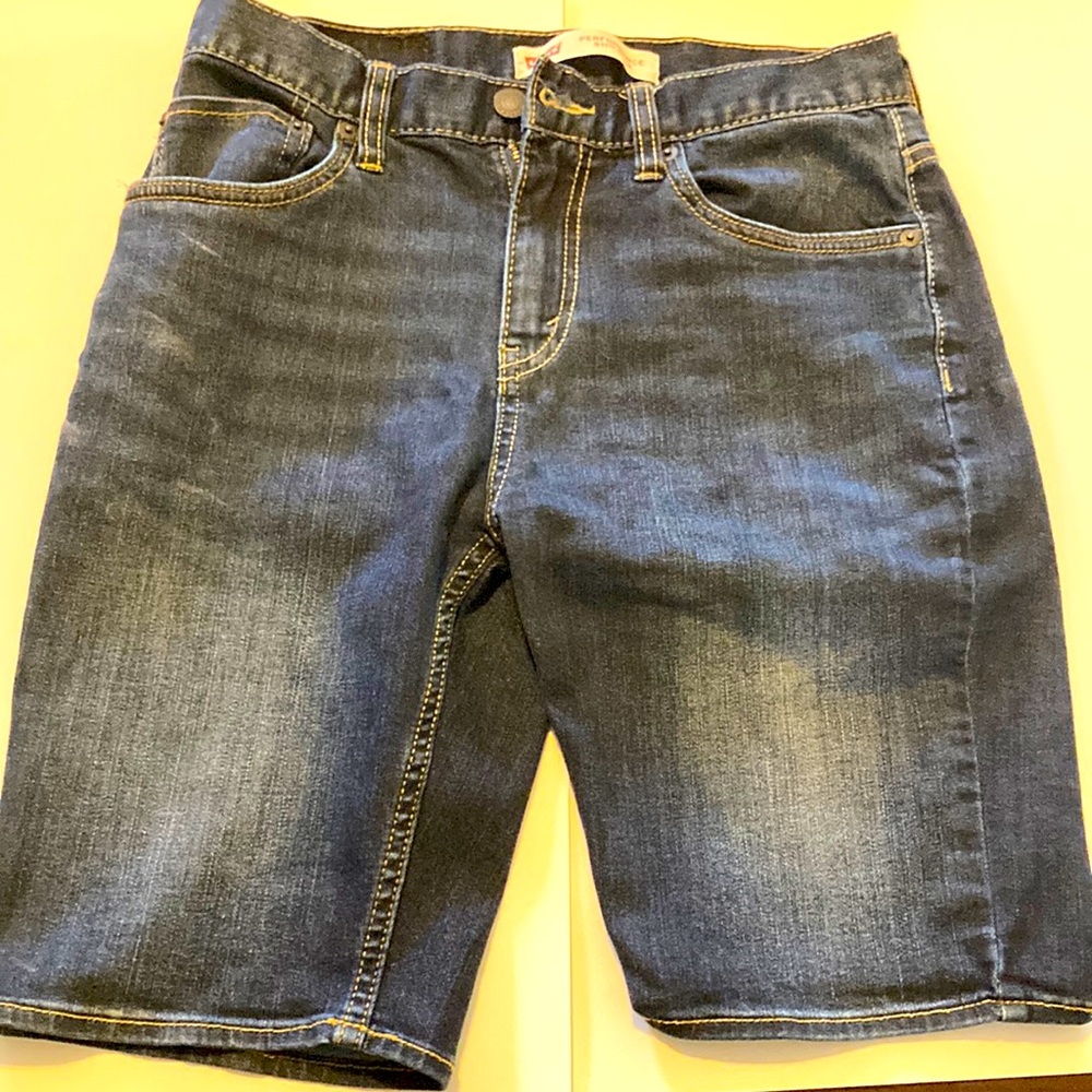 Boys Short, color Blue, Levis, 511 slim, Performance